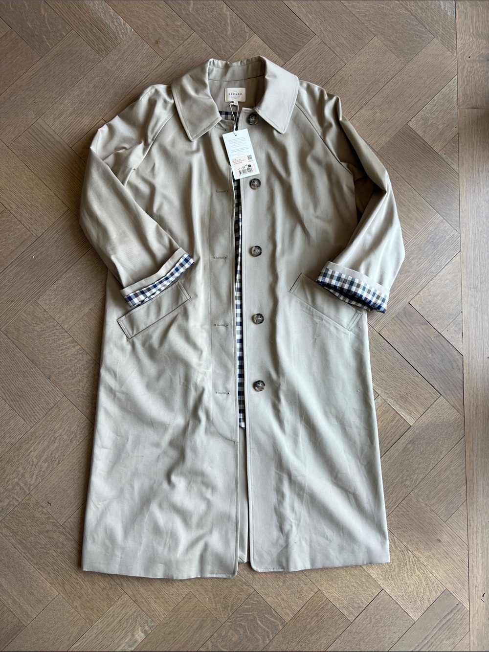 Sezane Clyde trench coat - Picture 2 of 3